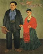 Frida Kahlo Two People painting